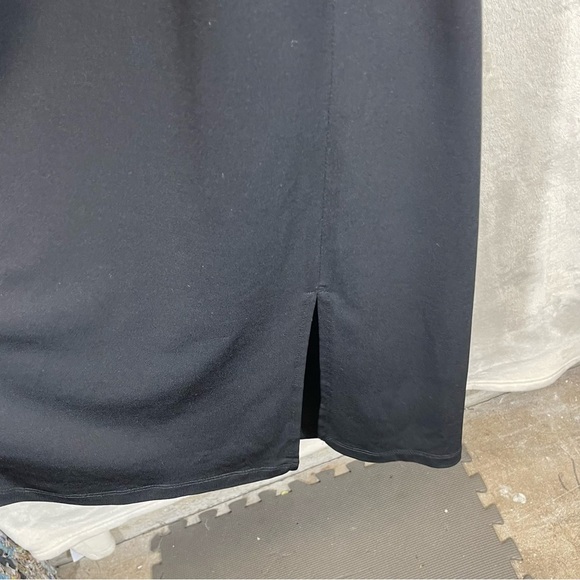 Eloquii Black V-Neck midi dress women’s size 16 stretch - Picture 6 of 8